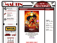 Tablet Screenshot of moviesatmartin.com